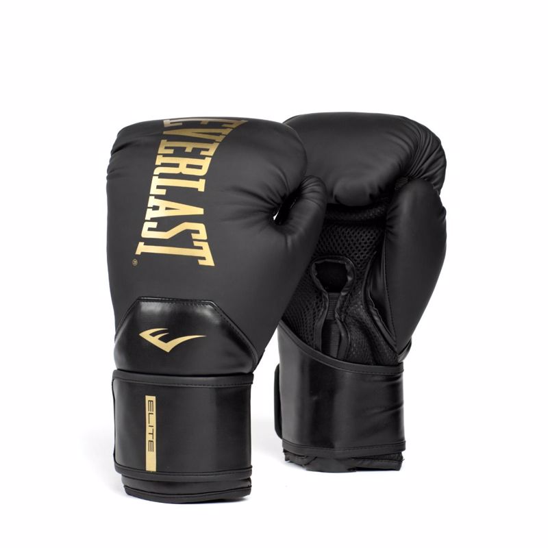 Everlast Elite 2 Boxing Gloves- Black/gold